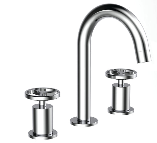 Widespread lavatory faucet Press pop-up drain included - Plomberie Royalmount
