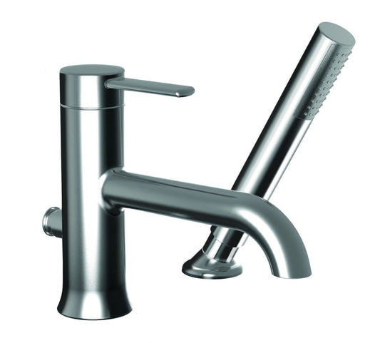 2-piece deckmount tub filler with handshower - Plomberie Royalmount