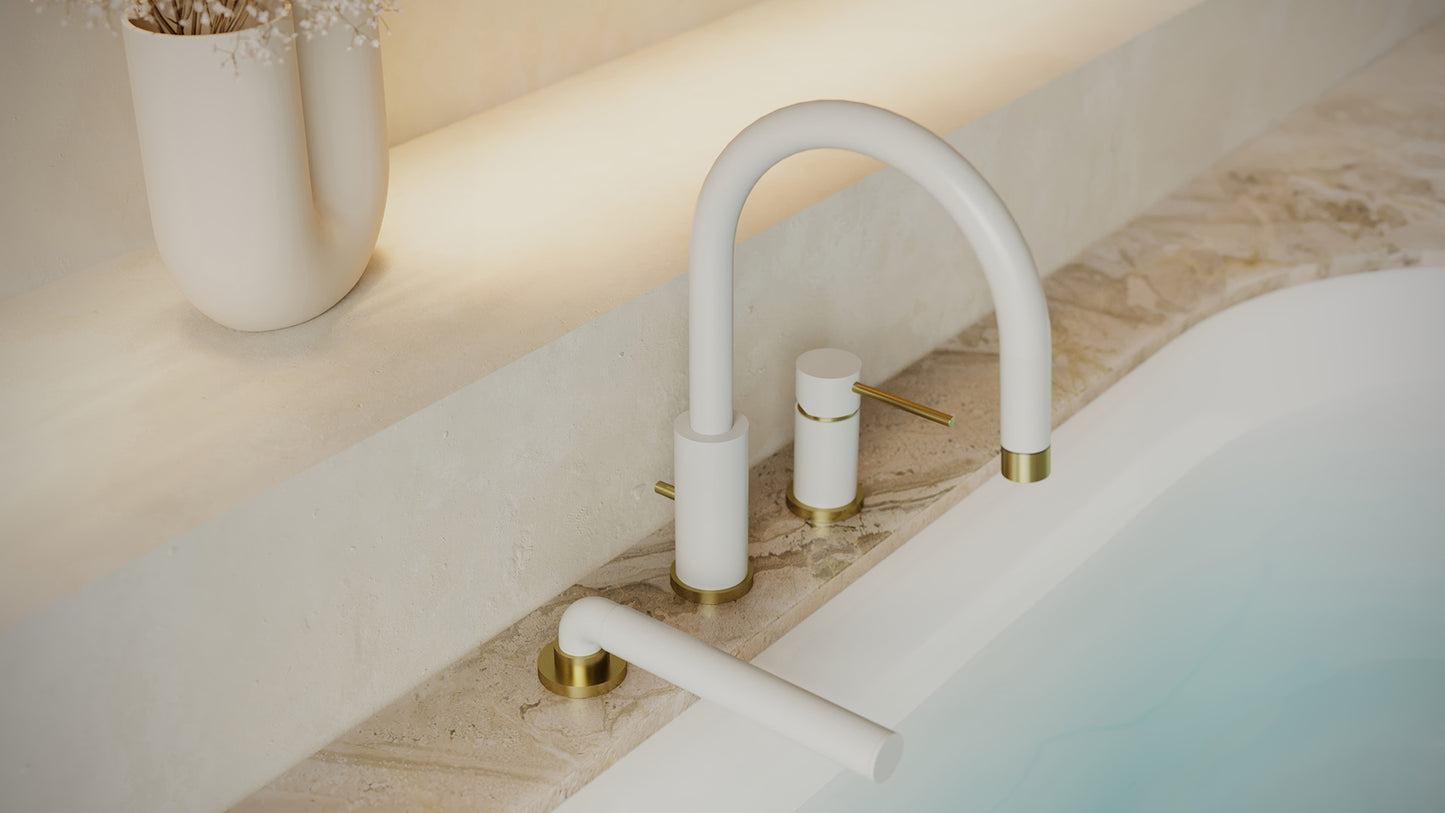 Umix 3-piece Deckmount Tub Filler