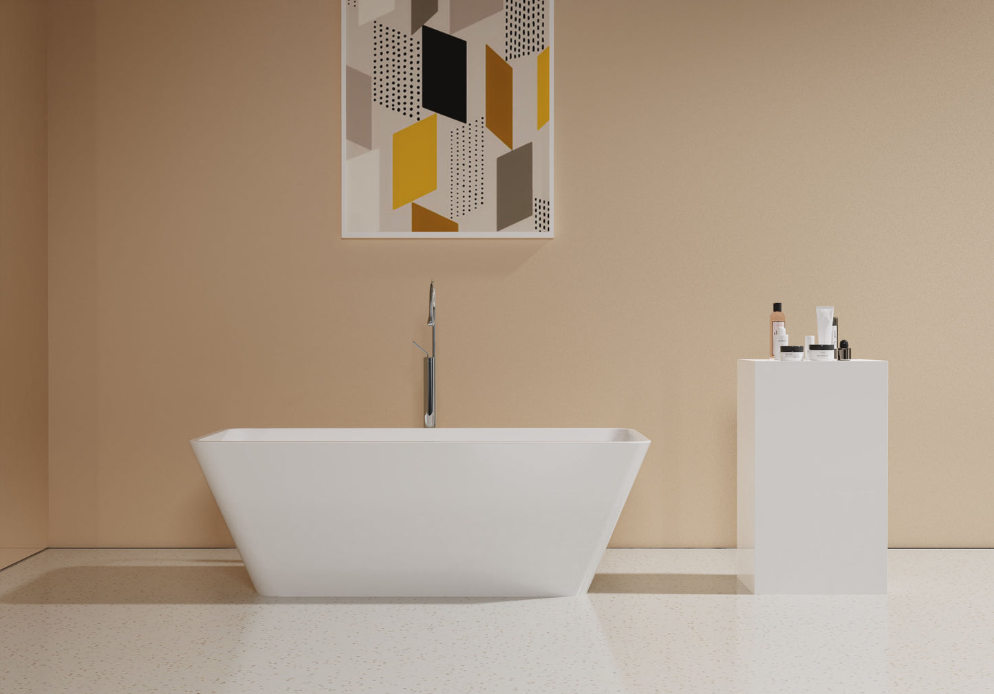 Rectangular Freestanding Tub in Acrylic (60in, 67in)