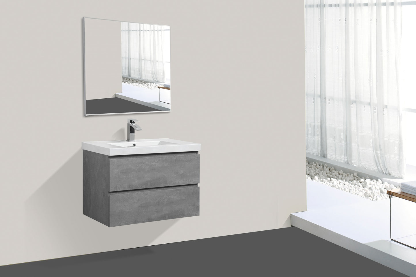 Alice Vanity with acrylic top (24-64inch, single and double)