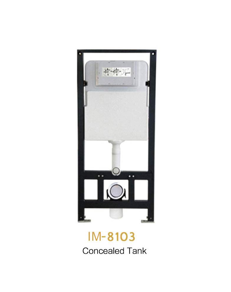 White Round Wall Mounted Toilet