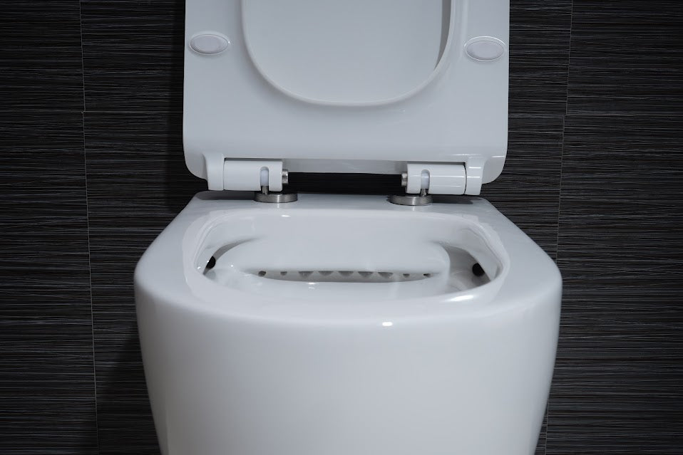 White Round Wall Mounted Toilet