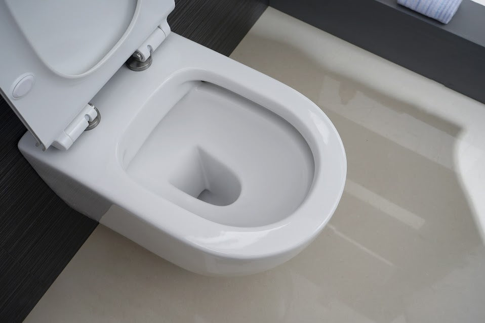 White Round Wall Mounted Toilet