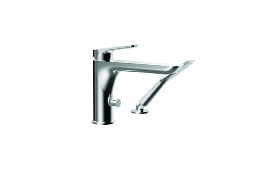 2-piece deckmount tub filler with handshower - Plomberie Royalmount