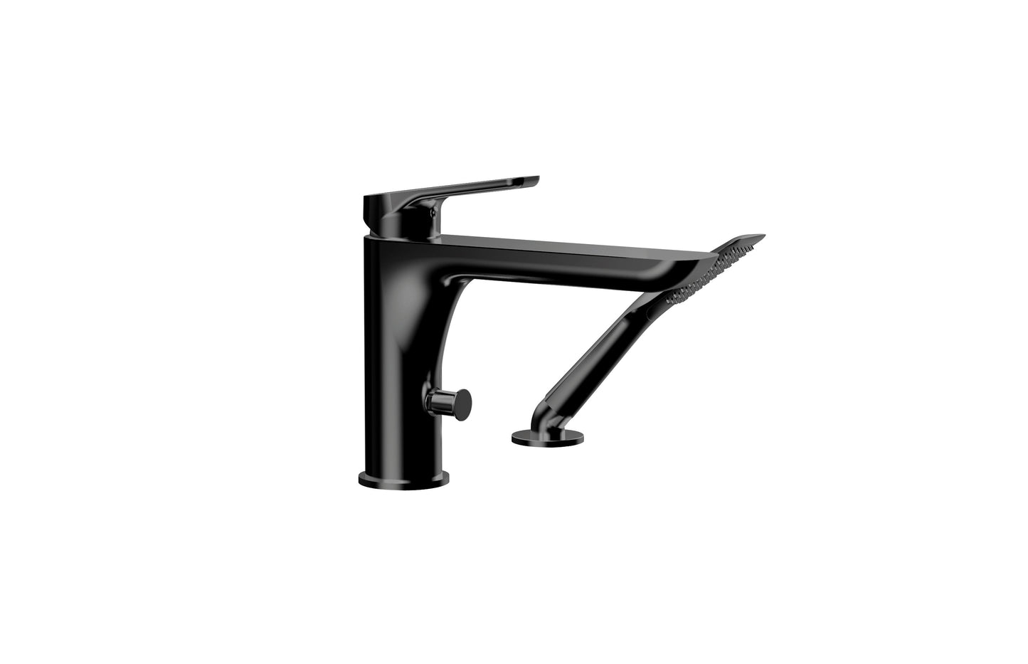 2-piece deckmount tub filler with handshower - Plomberie Royalmount