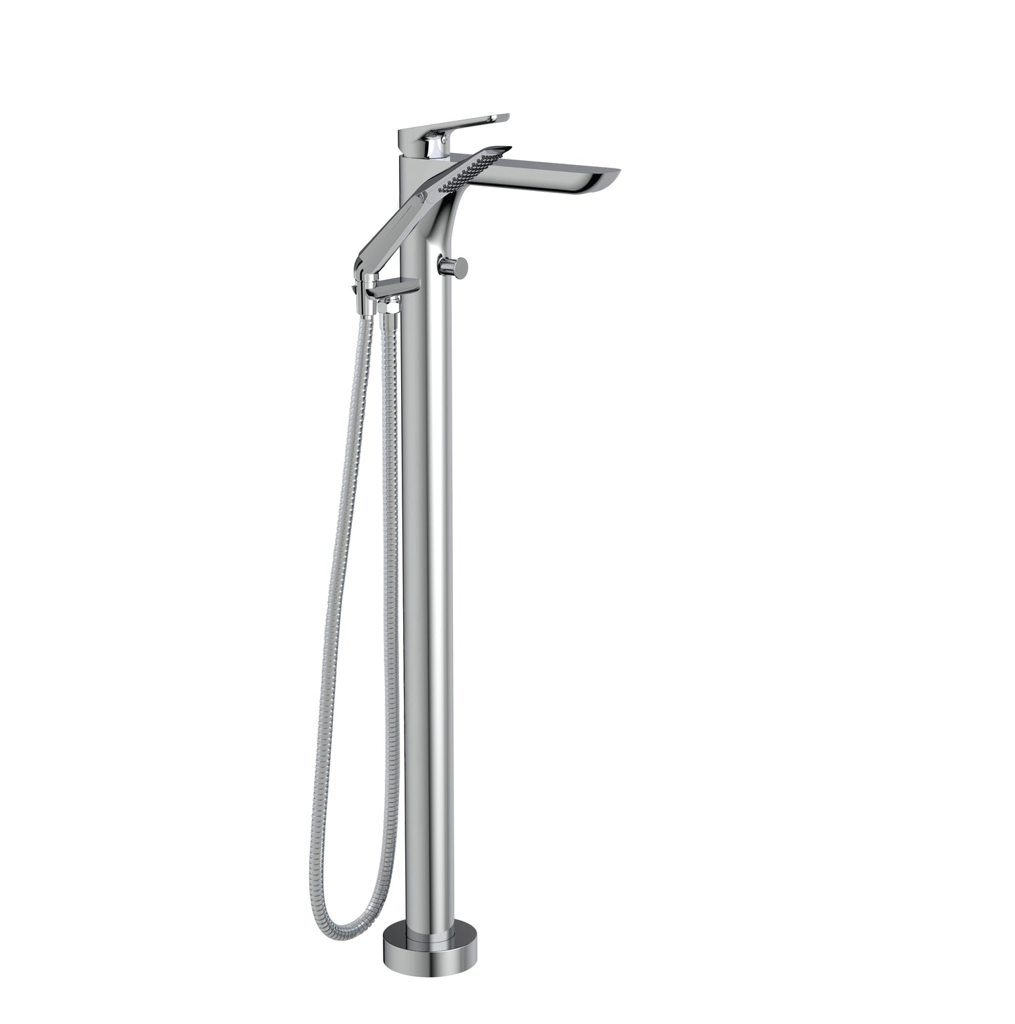 Floormount tub filler with handshower - Plomberie Royalmount