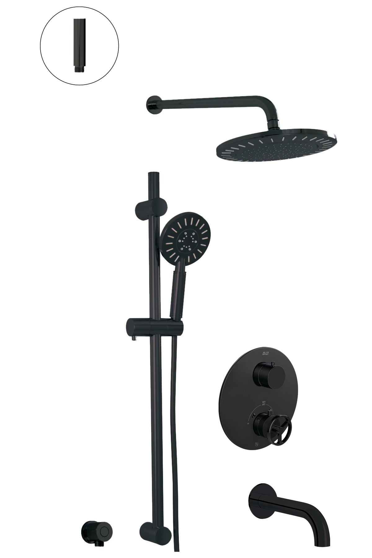 Thermostatic shower system 3 functions - Plomberie Royalmount