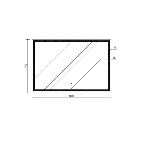 Lauretta LED Rectangular Mirror - PALERMO (24x32, 28x40, 32x48)
