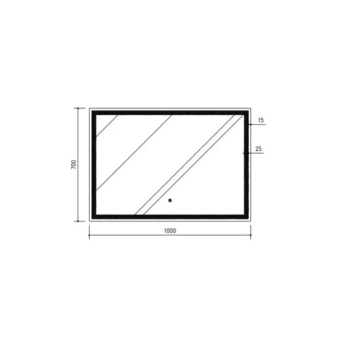 Lauretta LED Rectangular Mirror - PALERMO (24x32, 28x40, 32x48)