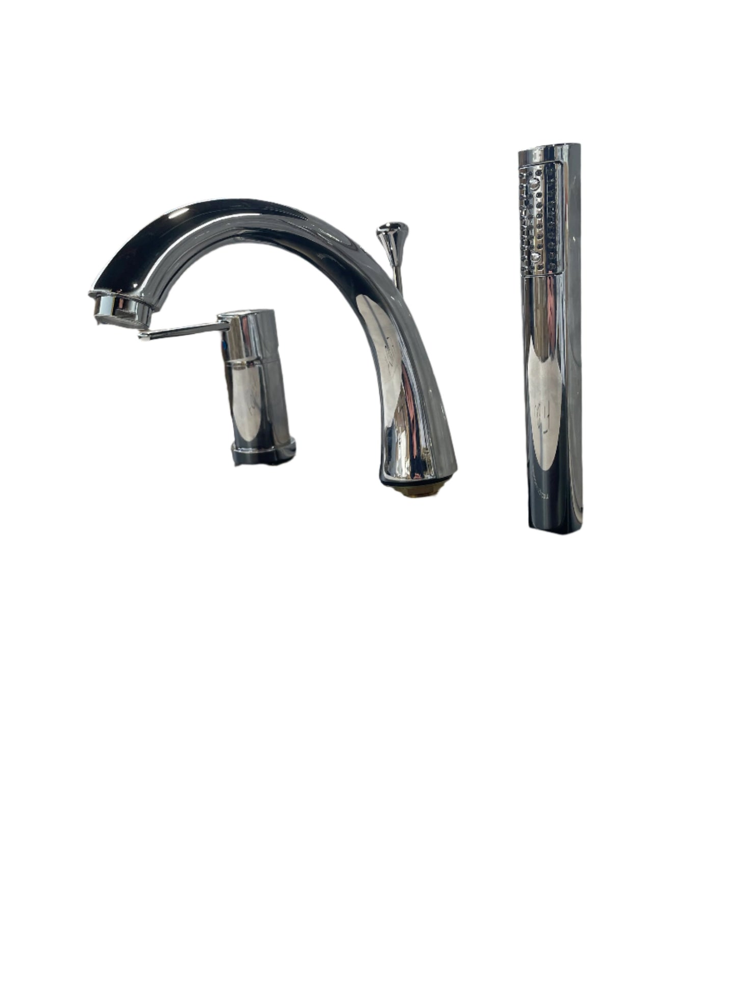 ALT - 3 PIECE DECKMOUNT TUB FILLER WITH HAND SPRAY