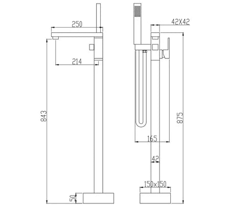 Lauretta Free Standing Bathtub Faucet - LIVORNO