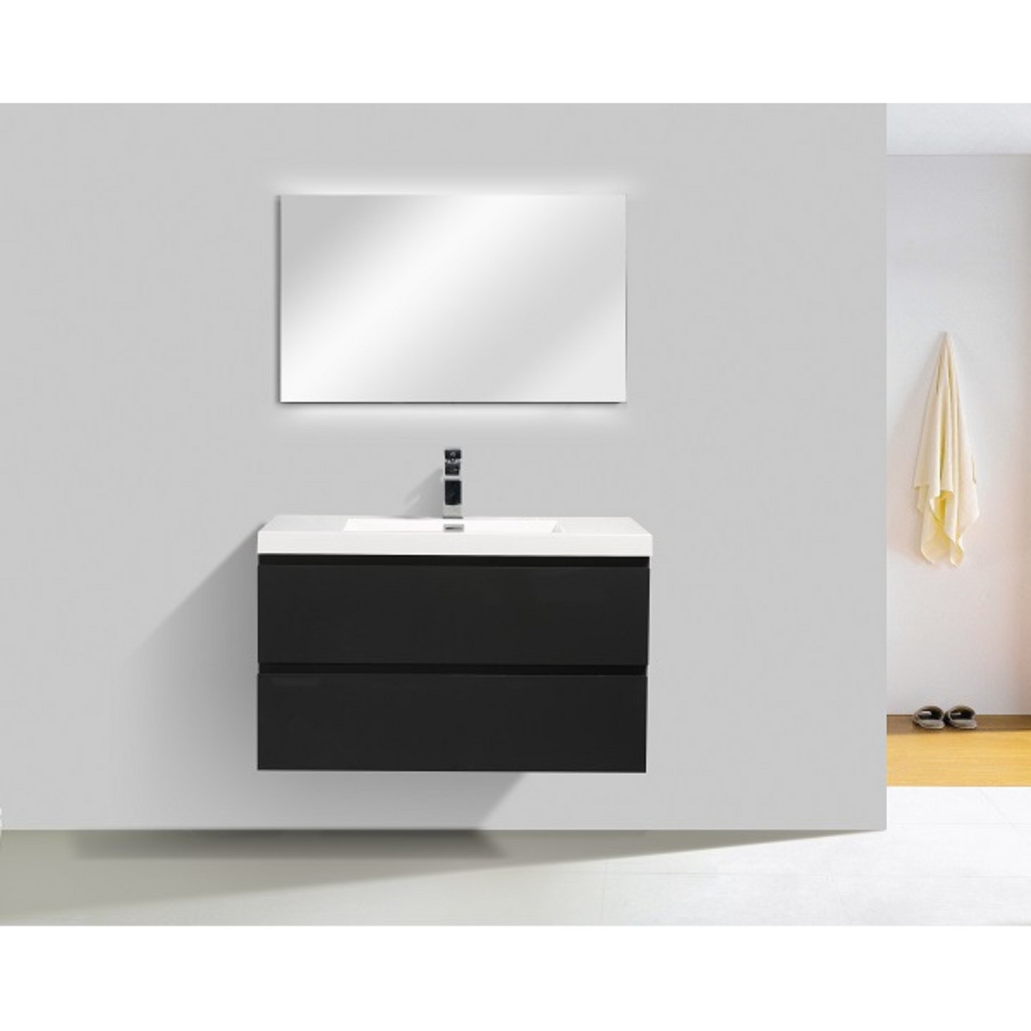 Alice Vanity with acrylic top (24-64inch, single and double)