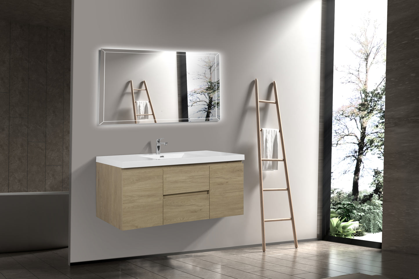 Alice Vanity with acrylic top (24-64inch, single and double)