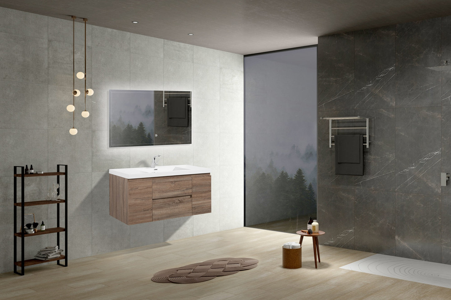 Alice Vanity with acrylic top (24-64inch, single and double)