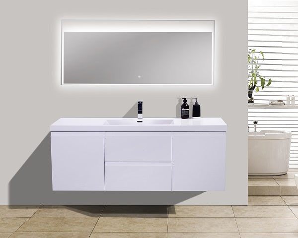 Alice Vanity with acrylic top (24-64inch, single and double)