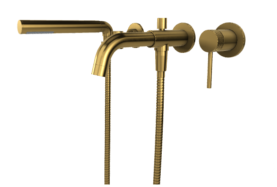 Umix 3-piece Wallmount Tub Filler