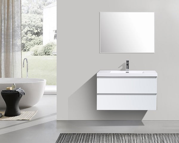 Alice Vanity with acrylic top (24-64inch, single and double)