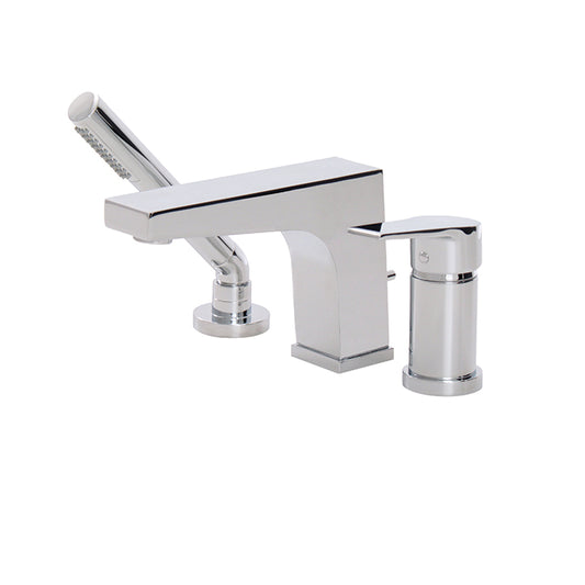 METRO - 3-piece deckmount tub filler with handshower