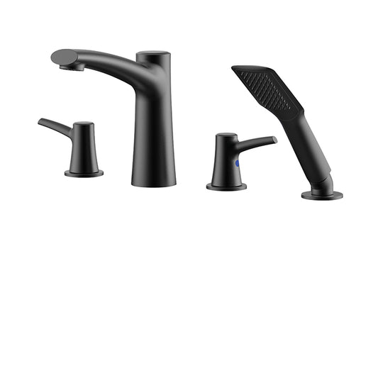 FOLIA - 4-piece deckmount tub filler with handshower