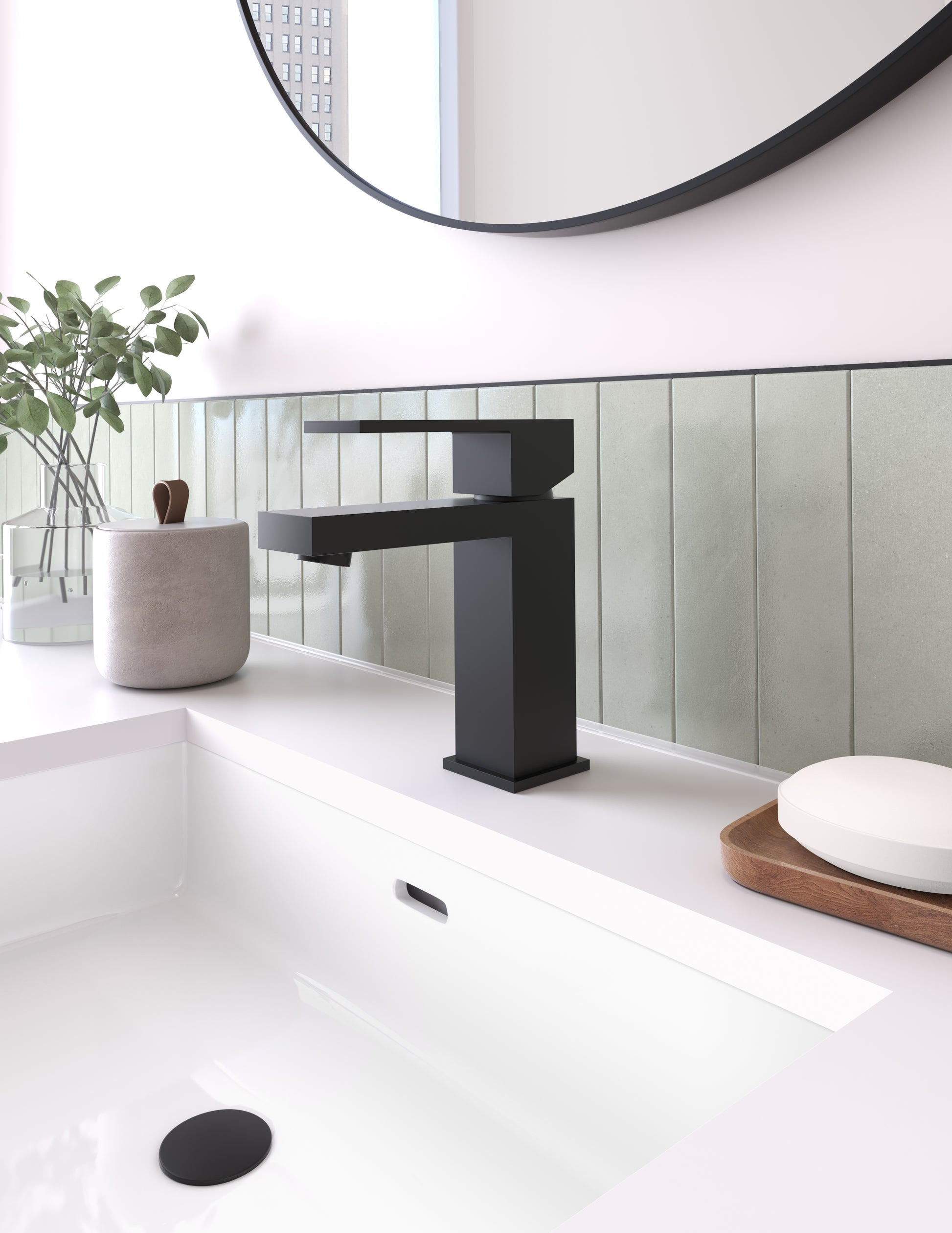 Single-hole lavatory faucet Press pop-up drain included - Plomberie Royalmount