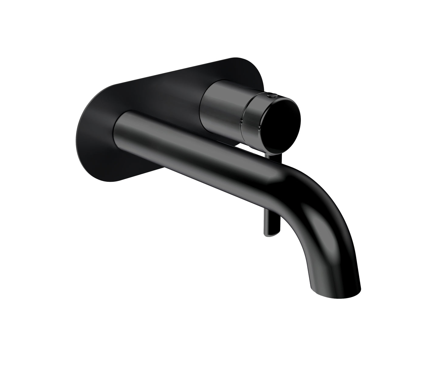Wallmount lavatory faucet Press pop-up drain included - Plomberie Royalmount