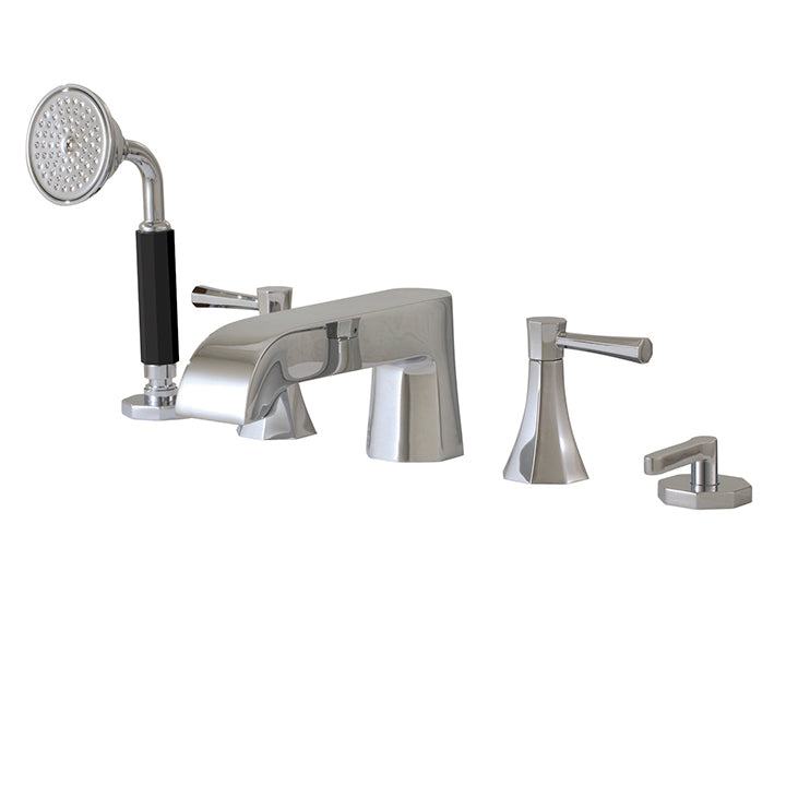 OTTO - 5-piece deckmount tub filler with diverter and handshower