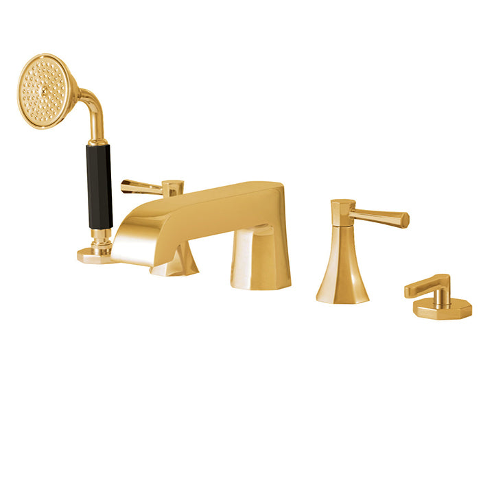 OTTO - 5-piece deckmount tub filler with diverter and handshower