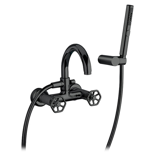BLACKSMITH - Wall mount tub filler with hand shower