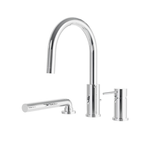 Umix 3-piece Deckmount Tub Filler