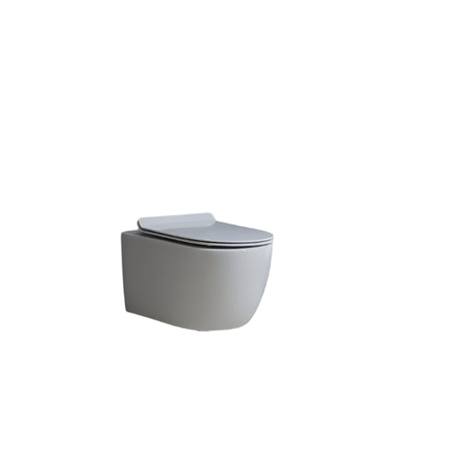 White Round Wall Mounted Toilet