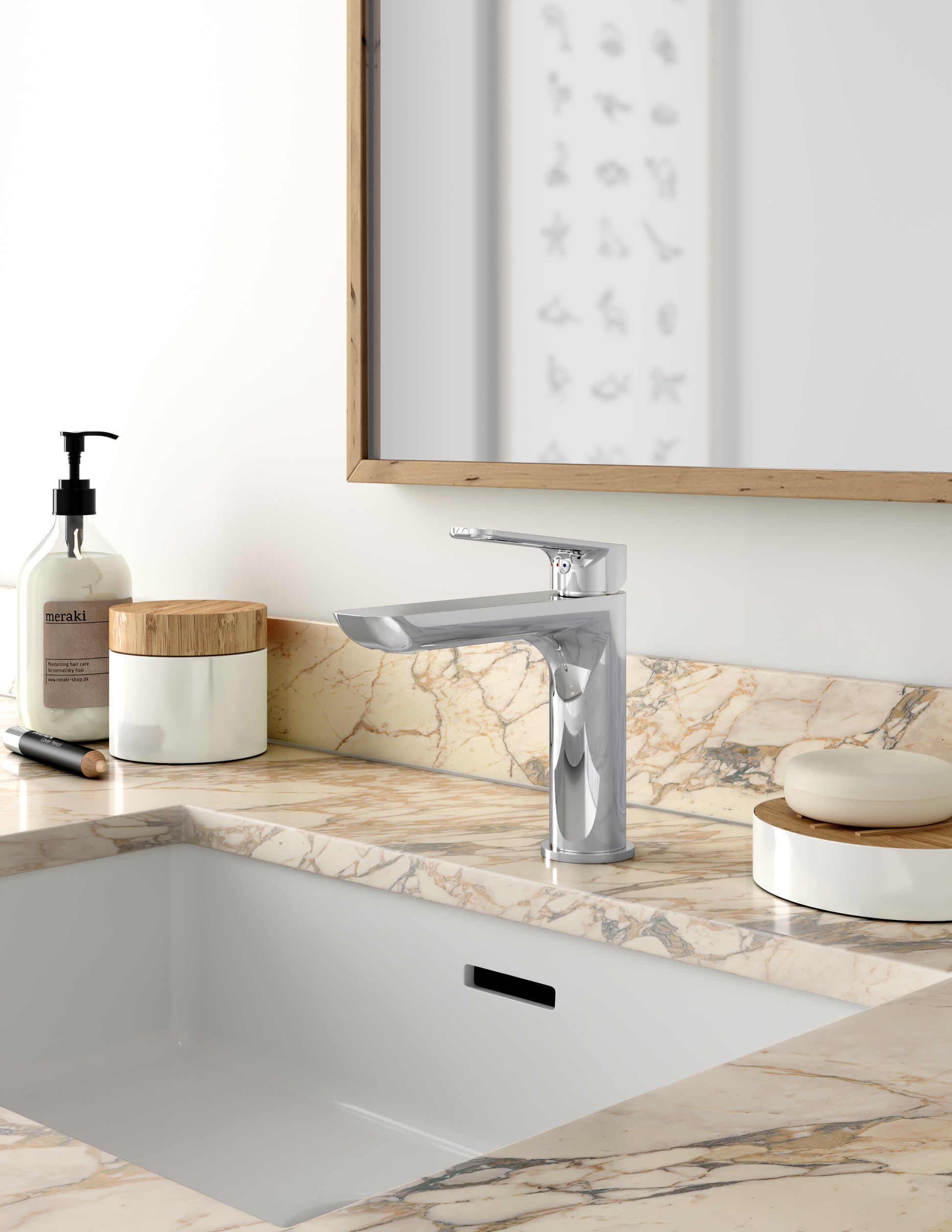 Single-hole lavatory faucet Press pop-up drain included - Plomberie Royalmount