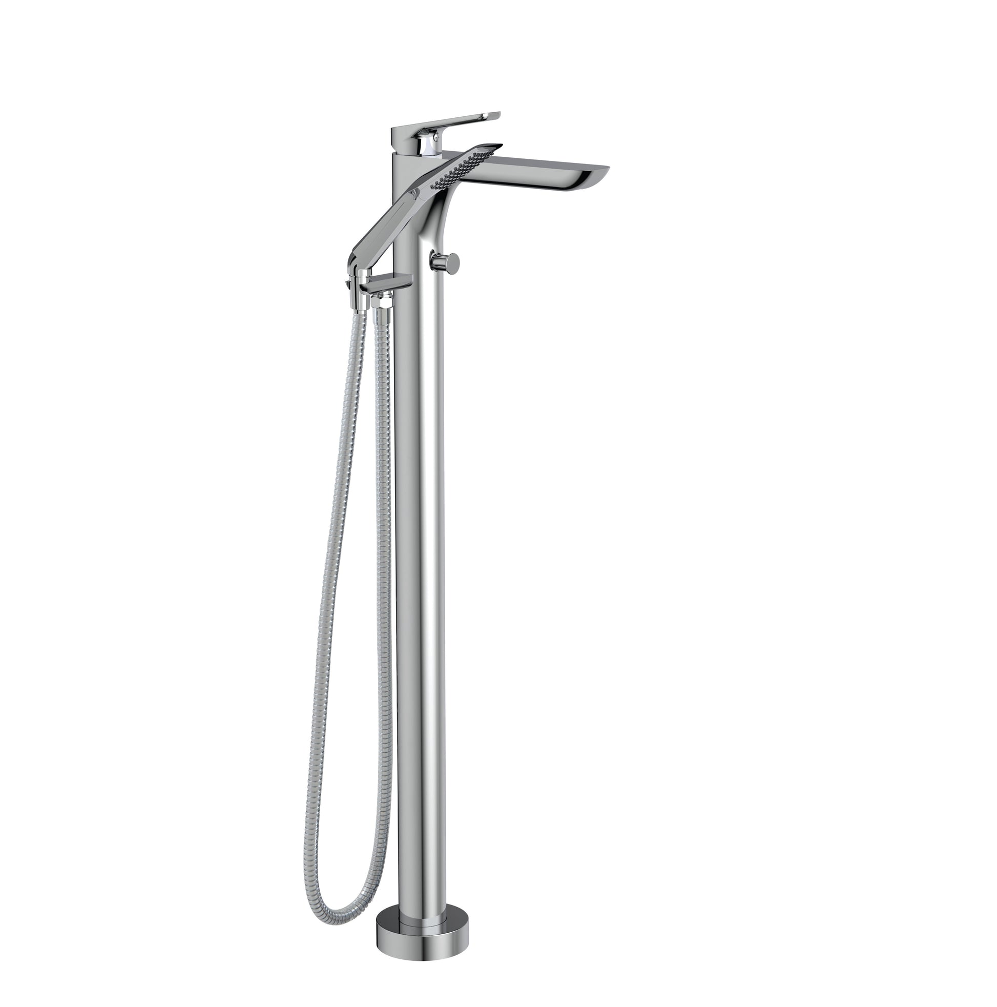 Floormount tub filler with handshower - Plomberie Royalmount