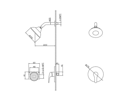 Lauretta Shower Faucet - GALATI