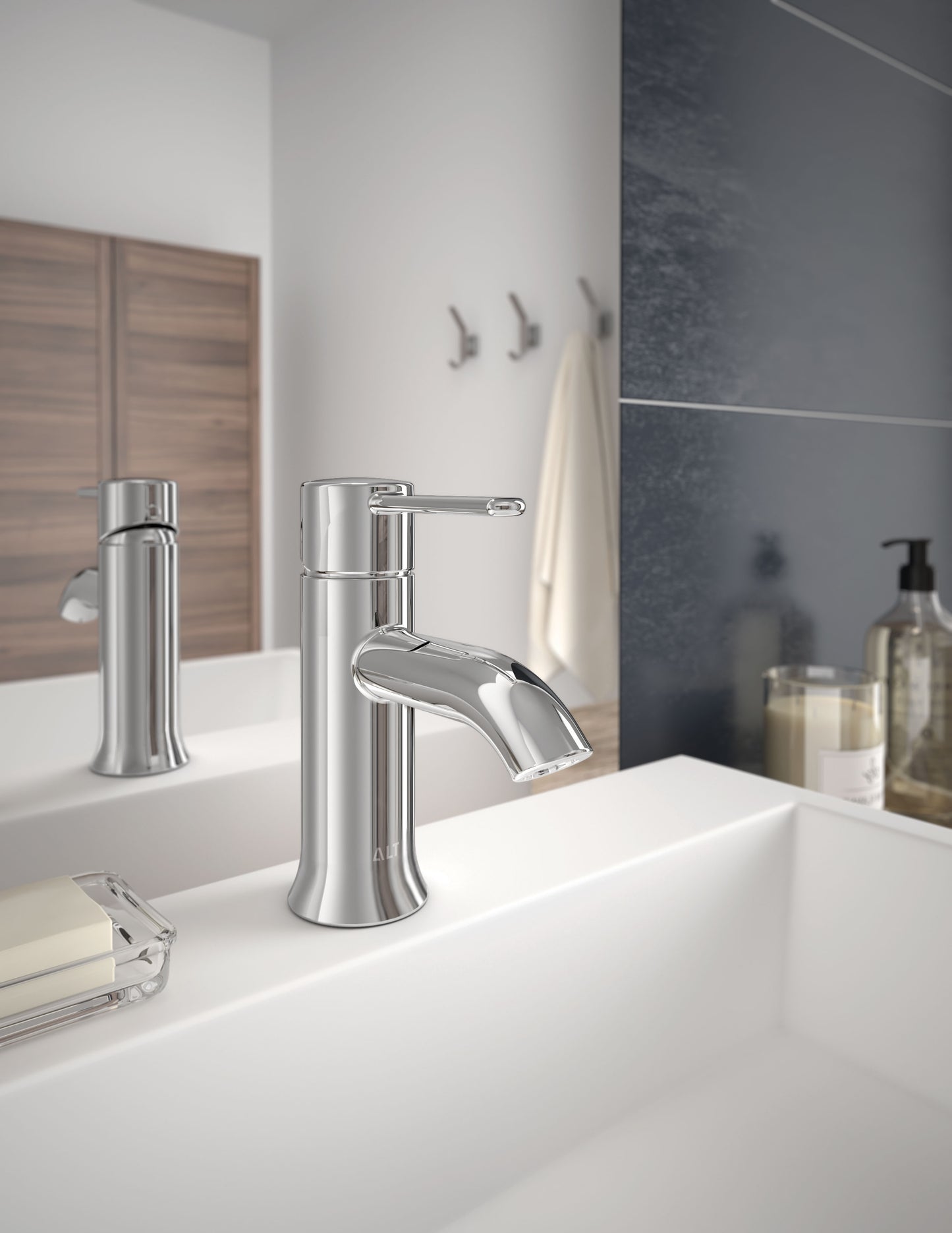 Single-hole lavatory faucet Press pop-up drain included - Plomberie Royalmount