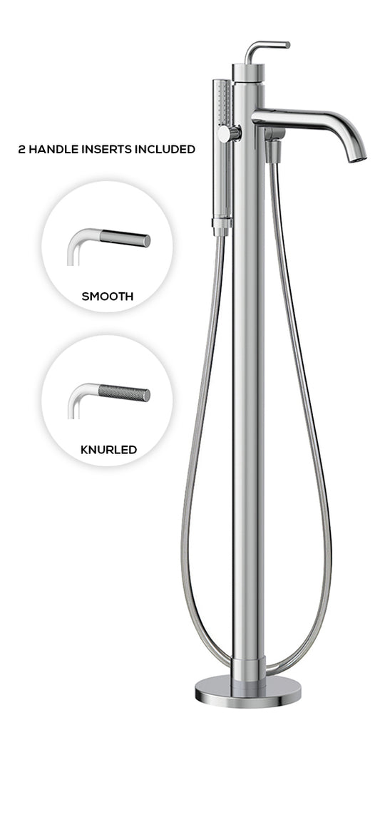 MB2 - Floormount tub filler with handshower