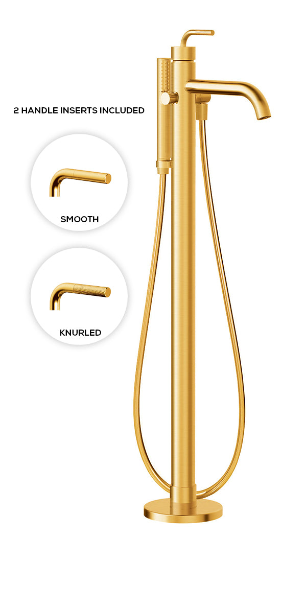 MB2 - Floormount tub filler with handshower