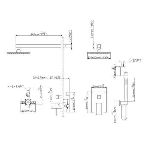 Lauretta Shower Faucet - MOLDOVA