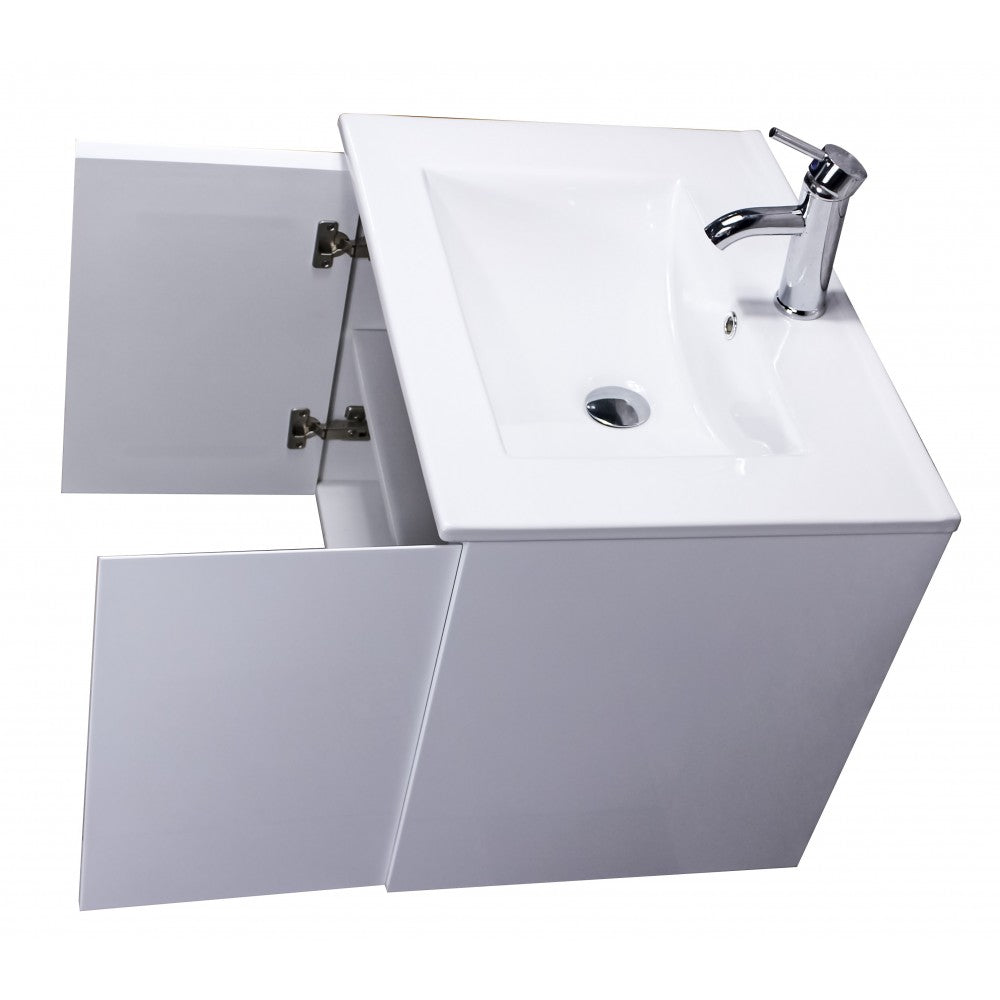 Florence2 24“ White, floating vanity